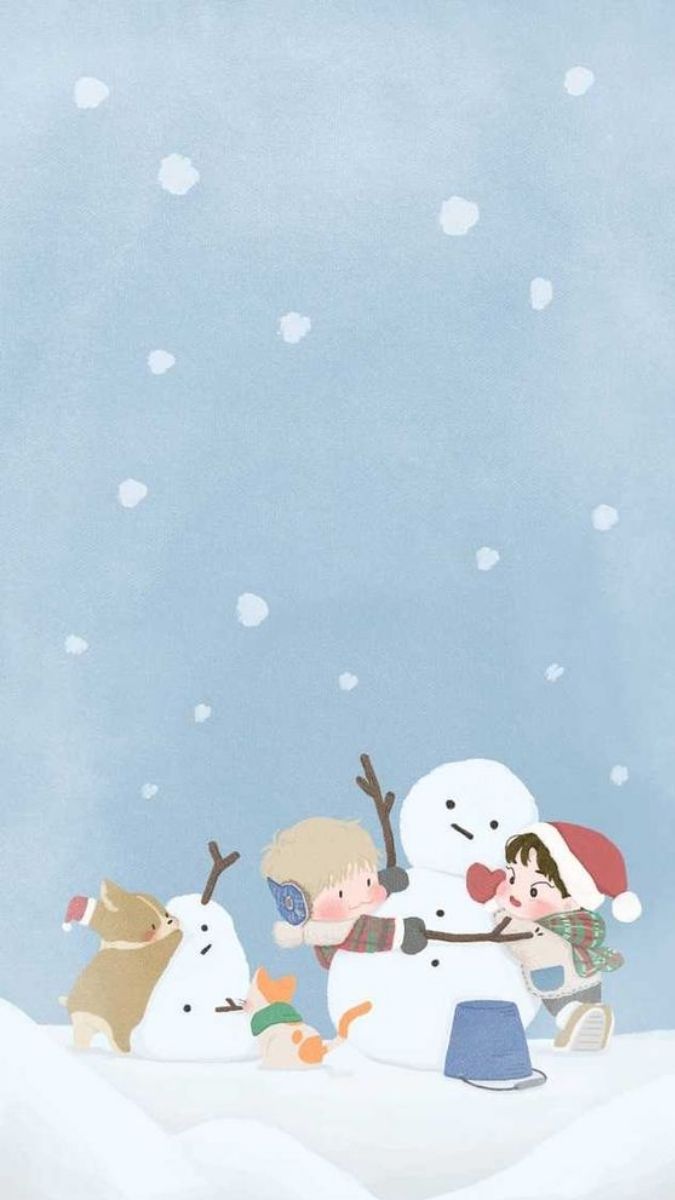 hình nền Giáng Sinh cute