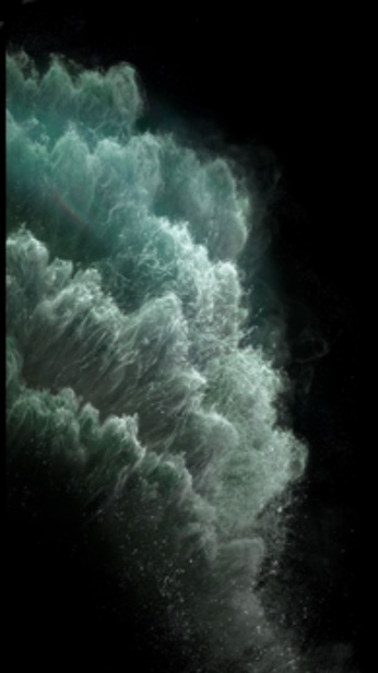 Ảnh nền mặc định của iPhone 11 nổi bật với hiệu ứng bong bóng và gam màu chuyển sắc mềm mại