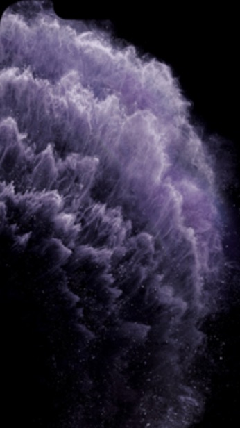 Ảnh nền mặc định của iPhone 11 nổi bật với hiệu ứng bong bóng và gam màu chuyển sắc mềm mại