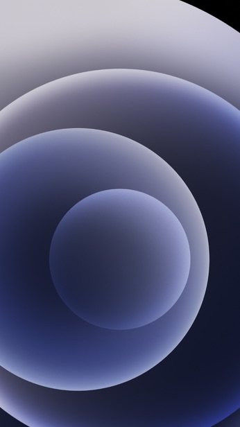 Hình nền iPhone 12 ưu tiên sử dụng các khối hình học kết hợp màu sắc tương phản