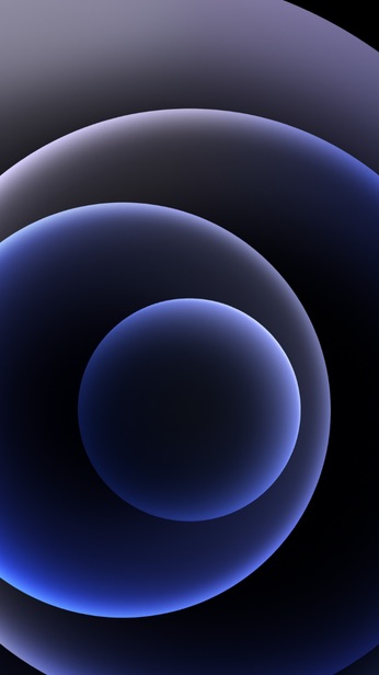 Hình nền iPhone 12 ưu tiên sử dụng các khối hình học kết hợp màu sắc tương phản