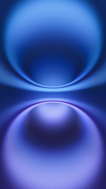 Hình nền iPhone 16 tập trung vào hiệu ứng chuyển màu mượt mà hướng đến cảm giác tương lai và tinh gọn