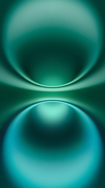 Hình nền iPhone 16 tập trung vào hiệu ứng chuyển màu mượt mà hướng đến cảm giác tương lai và tinh gọn