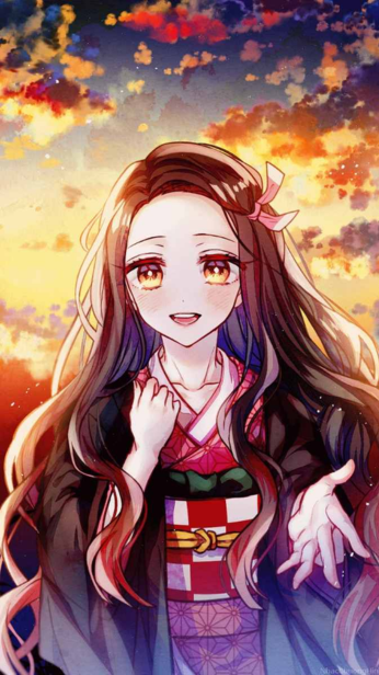 Hình nền iPhone anime có màu sắc nổi bật và nhân vật sinh động với đa dạng phong cách