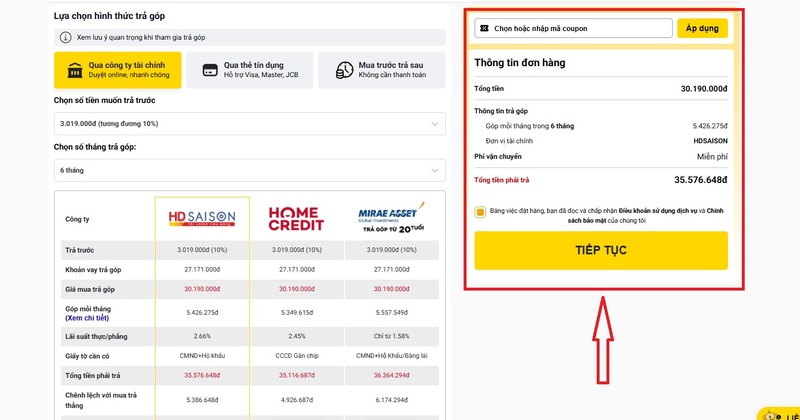 Xác nhận đơn hàng