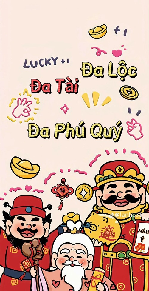 Hình nền điện thoại họa tiết tài lộc