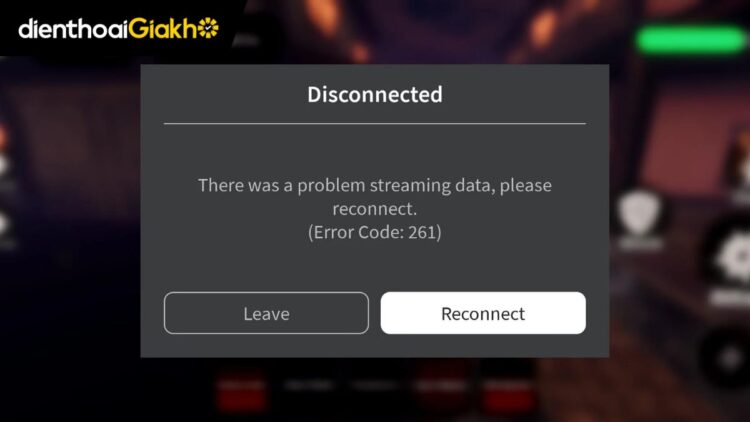 cách khắc phục lỗi 261 roblox