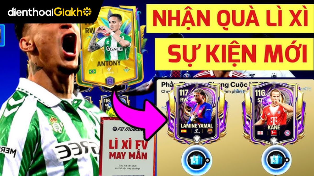 cách nhận lì xì ở FC Mobile