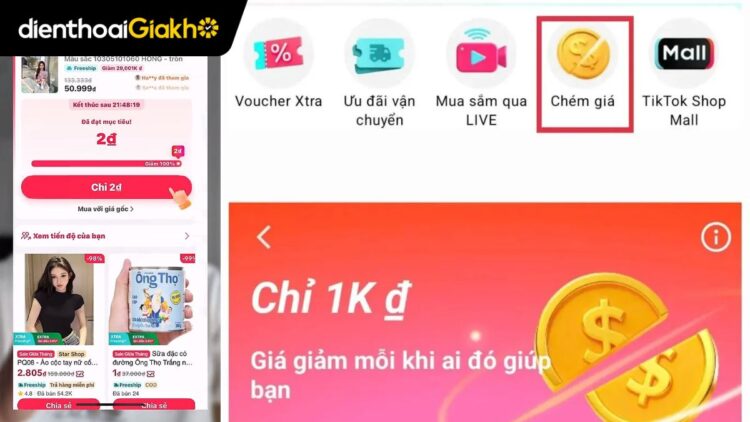 cách bật chém giá Đợt 2 TikTok