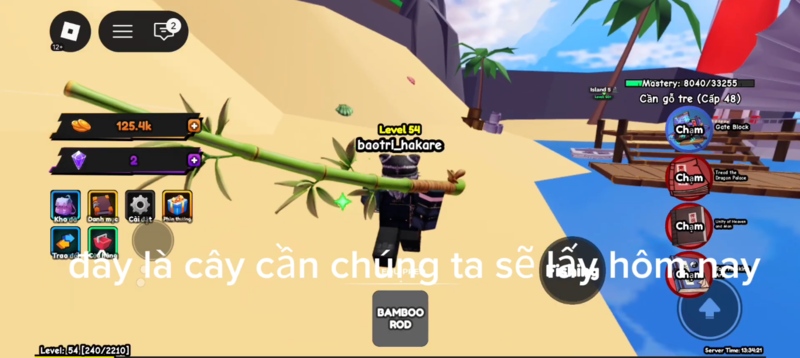 Cách lấy cần tre trong Titan Fish 