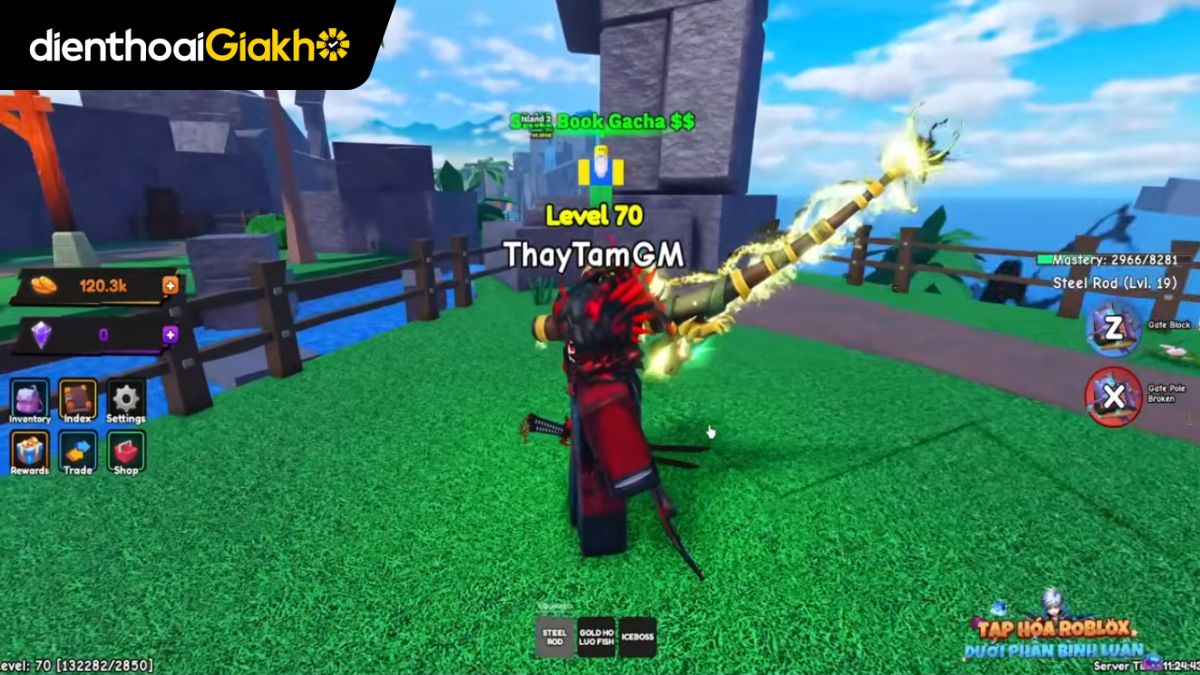 Cách lấy cần tre trong Titan Fish