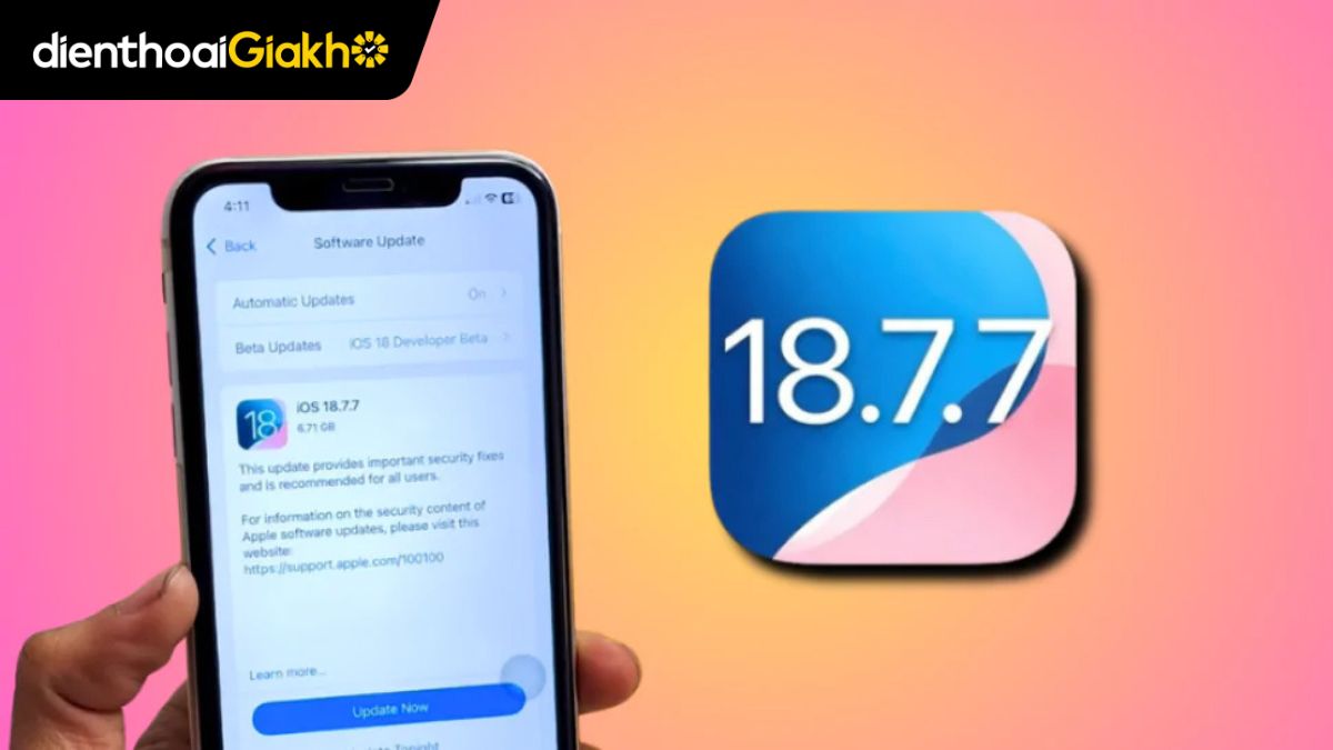 iPhone cũ cập nhật ngay iOS 18.7.7 để sửa lỗi quan trọng!