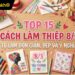 Top 15 cách làm thiệp 8/3 tự làm đơn giản, đẹp và ý nghĩa