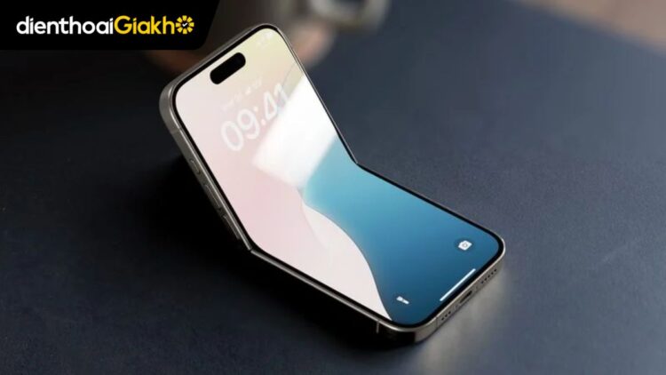 thiết kế iPhone gập vỏ sò