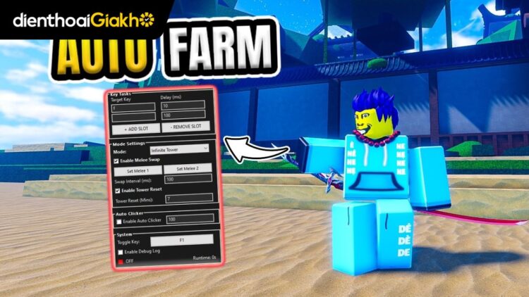 Cách Auto Farm Infinite Tower nhanh chóng trong Sailor Piece