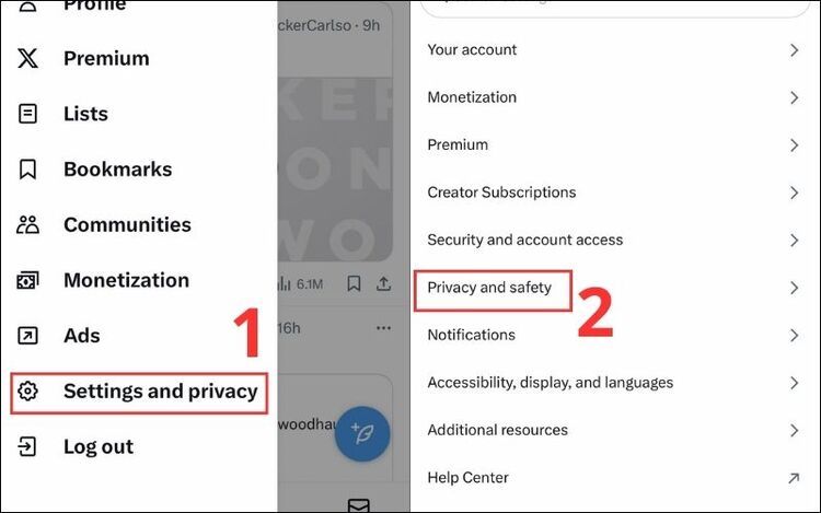 Cách tắt cảnh báo nội dung trên X