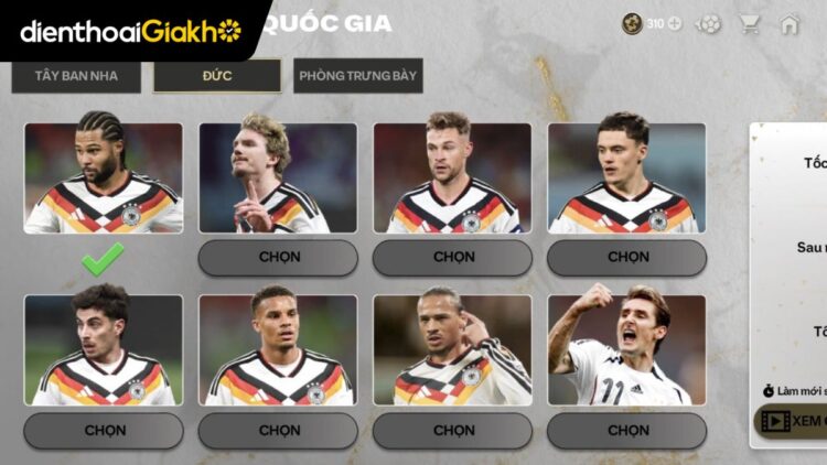 đáp án Câu Chuyện Một Quốc Gia Đức FC Mobile